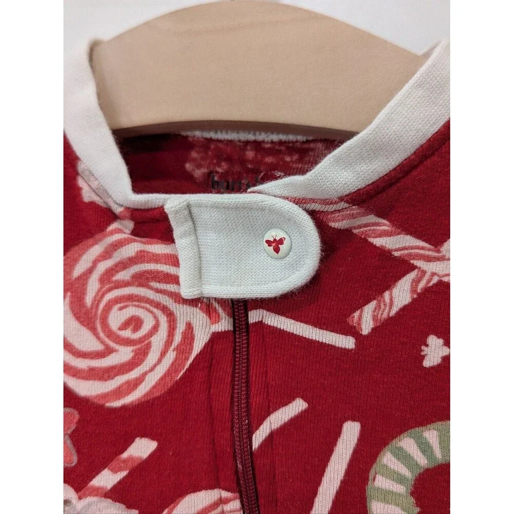 Burt's Bees Baby Organic Cotton Pajamas Holiday Peppermint Hot Chocolate 18mo